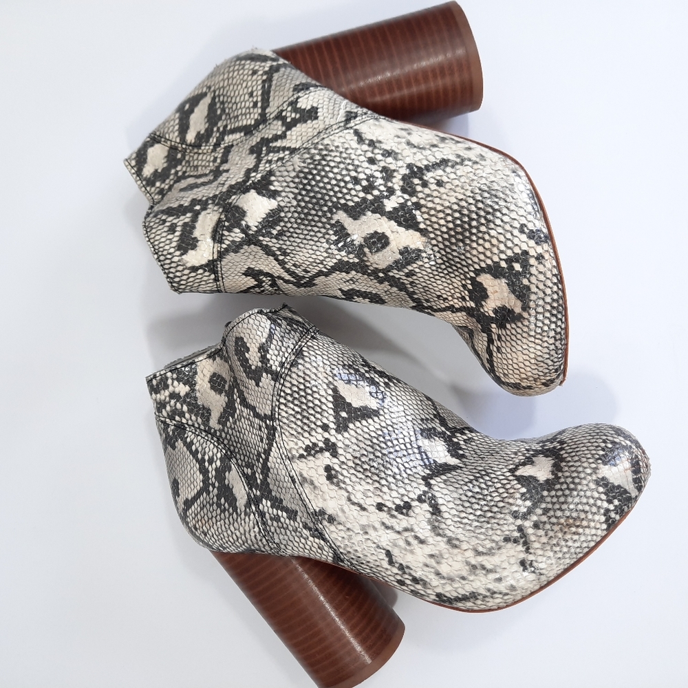 Jeffrey Campbell Hanger 2 Snake Skin Ankle Boots